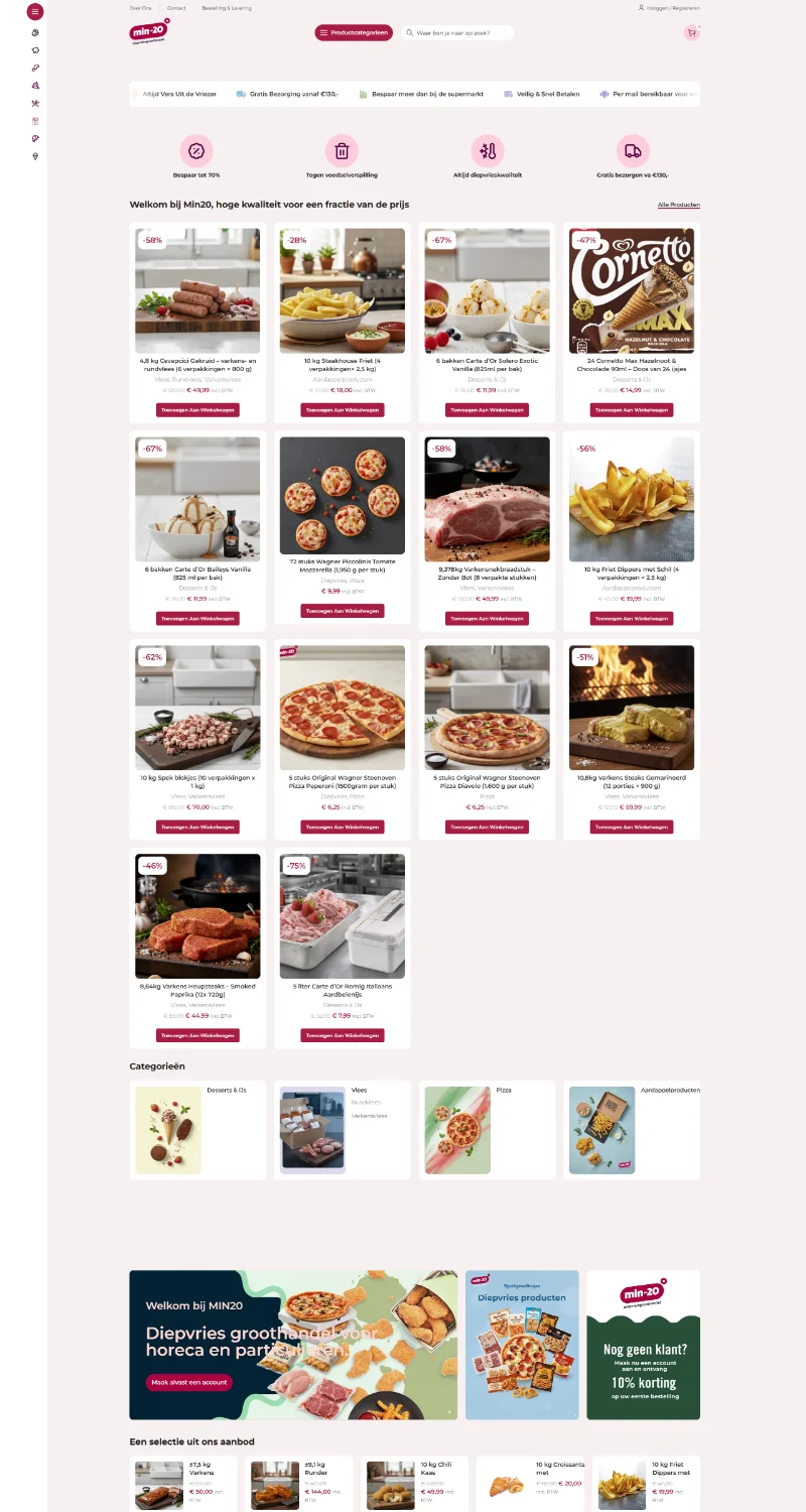 Min Twintig desktop overzicht